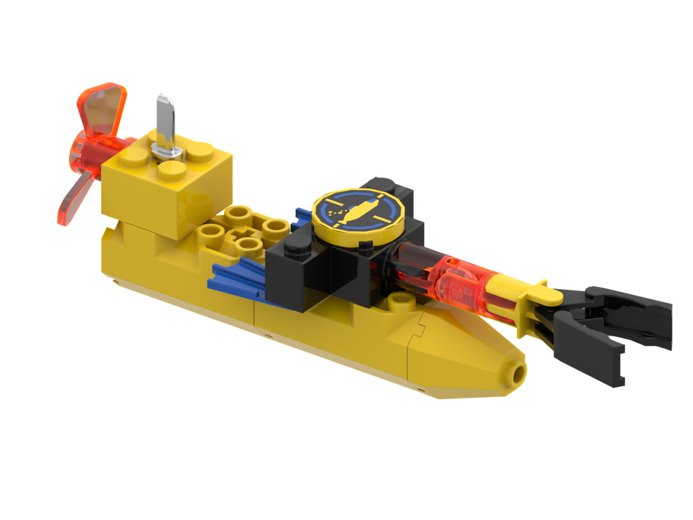 Lego Aqua - 6125 B-Model Small submarine V2