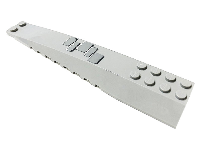 Lego Wedge 16 x 4 Triple Curved with Reinforcements with Bricks Pattern 3 (Sticker) - Set 71040