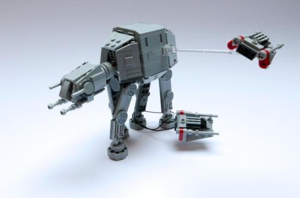 Lego Nanofigure-scaled AT-AT diorama