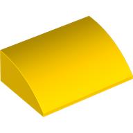 Lego Brick Curved 4 x 6 x 2 / Yellow