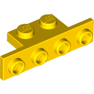 Lego Bracket 1 x 2 - 1 x 4 [Square Corners] / Yellow