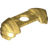 Lego Minifig Neckwear Shoulder Guards / Pearl Gold