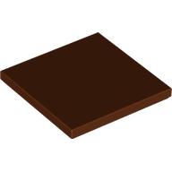Lego Tile 4 x 4 / Reddish Brown