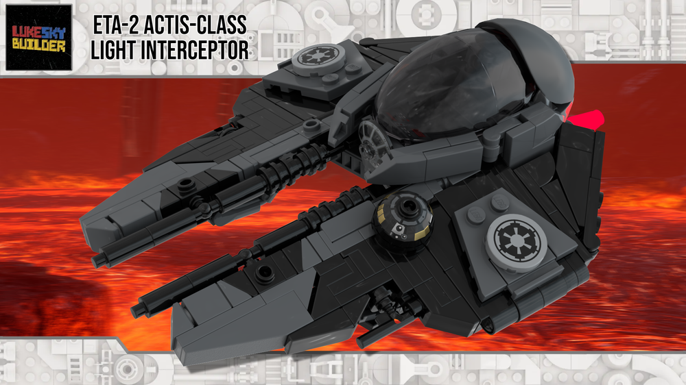 Lego Vader's Black Eta-2 Actis-Class Interceptor