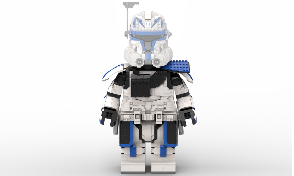 Lego Captain Rex Phase 2 Megafigure (fits official helmet)