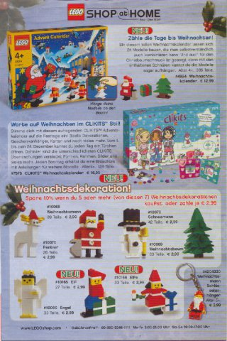Lego 2004 Insert - World Club Magazine German - November/December
