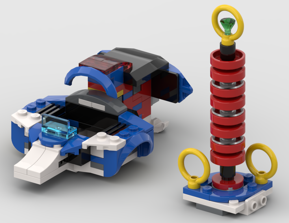 Lego 77117 Sonic Landspeeder with Research Tower (Alternate Build)