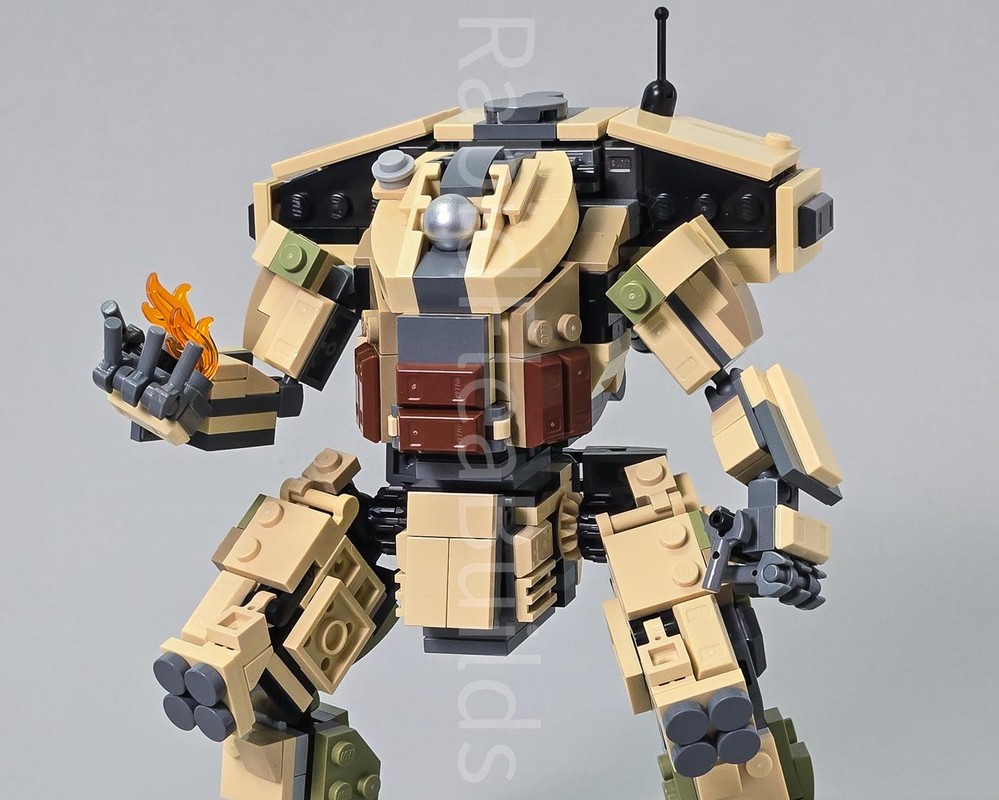 Lego Scorch Titan from Titanfall 2