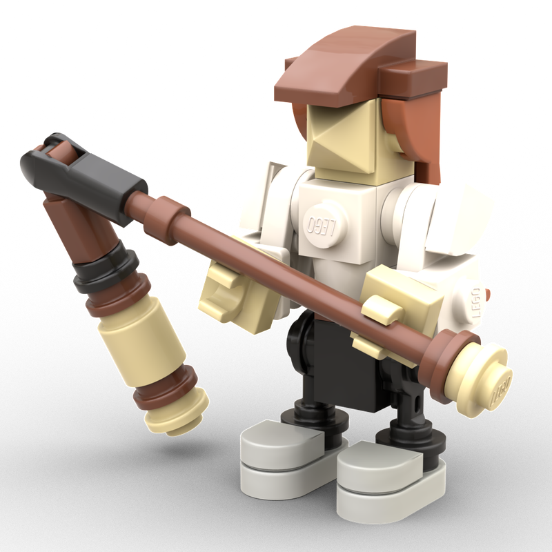Lego Medieval Farmer with flail