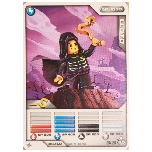 Lego Trading Card, Ninjago Deck #2: 25 - Lloyd - International Version