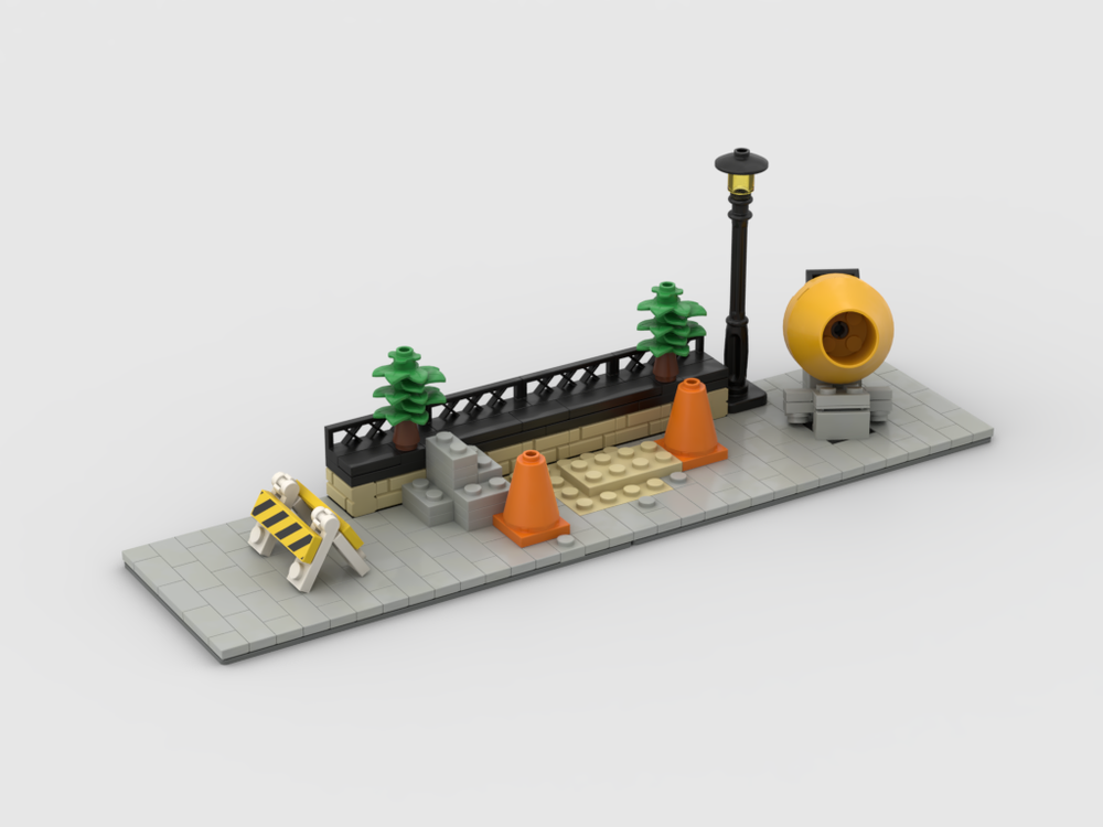 Lego Modular Corner Sidewalk work| Turn every modular model into a corner