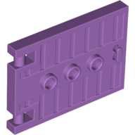 Lego Door 1 x 5 x 3 with 3 Studs and Handle / Medium Lavender