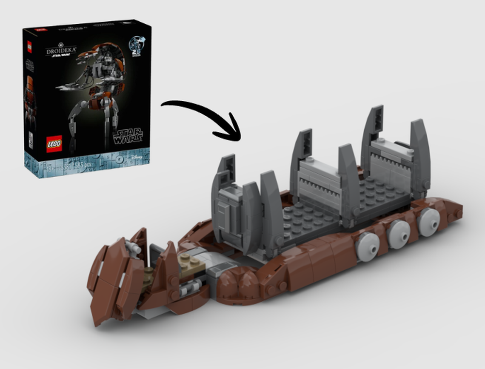 Lego Battle Droid Carrier Alternate Build Using Set 75381