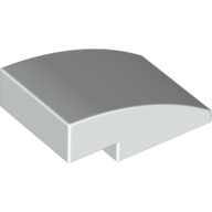 Lego Brick Curved 3 x 2 No Studs / White