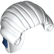 Lego Hair Long Tied Back with Ribbon Print (Revolutionary Soldier) / White