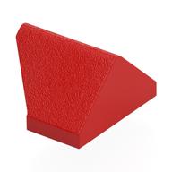 Lego Brick Sloped 45° 2 x 1 Double / Inverted with Bottom Stud Holder / Red