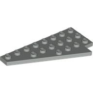 Lego Wedge Plate 8 x 4 Wing Left / Light Gray