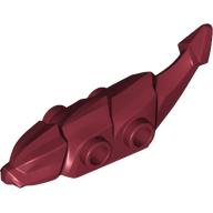 Lego Creature Body Part, Dragon, Tail / Dark Red