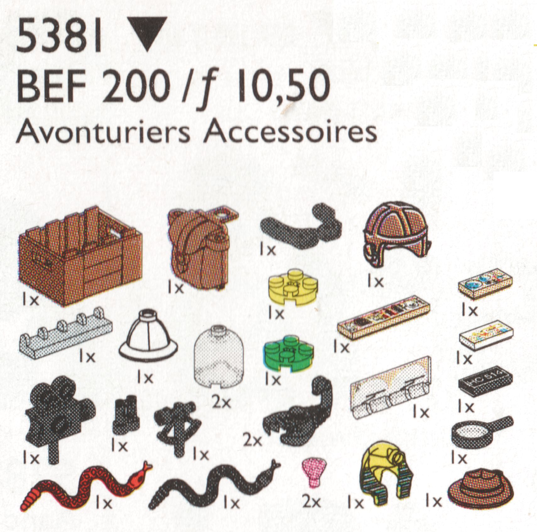 Lego Adventurer's Accessories