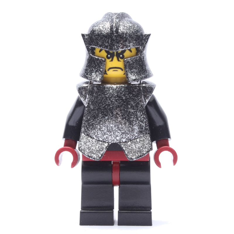 Lego Shadow Knight, Speckle Black-Silver Helmet and Armor