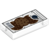 Lego Tile 1 x 2 with Classic Space Logo, Cookies Print