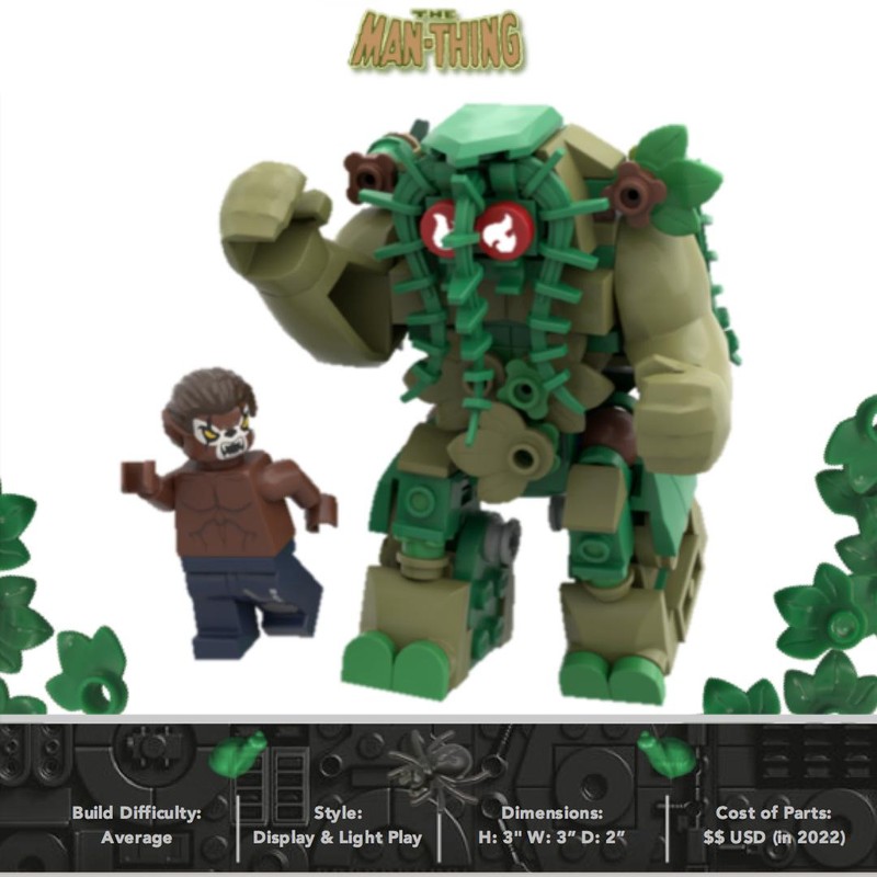 Lego Man-Thing from Marvel Werewolf