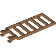 Lego Bar 7 x 3 with Double Clips (Ladder) [Round Clips] / Medium Nougat