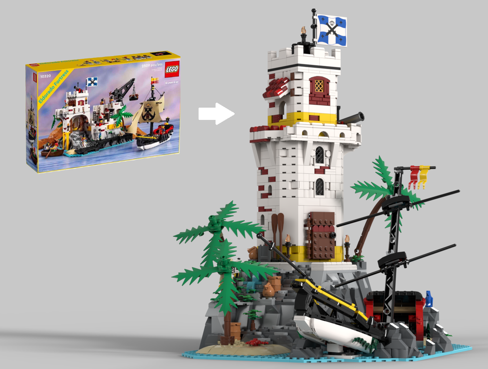 Lego 10320-1 Eldorado Ship Wreck Tower