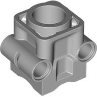 Lego Technic Engine Cylinder, No Studs / Light Bluish Gray