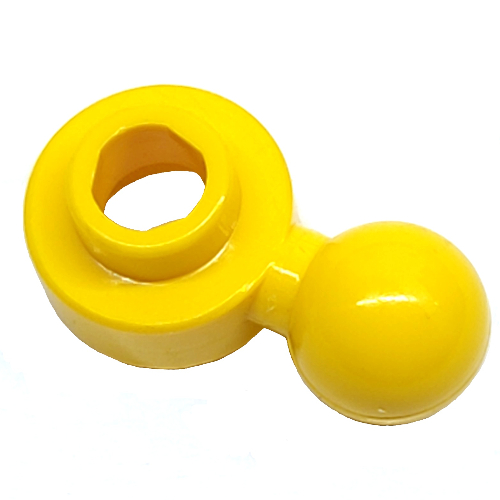 Lego Plate Round 1 x 1 with Towball and Hexagonal Hole [Maxifig Hand]