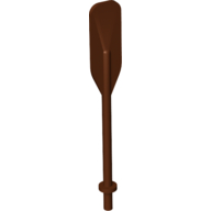Lego Equipment Oar / Paddle with Bar Handle / Reddish Brown