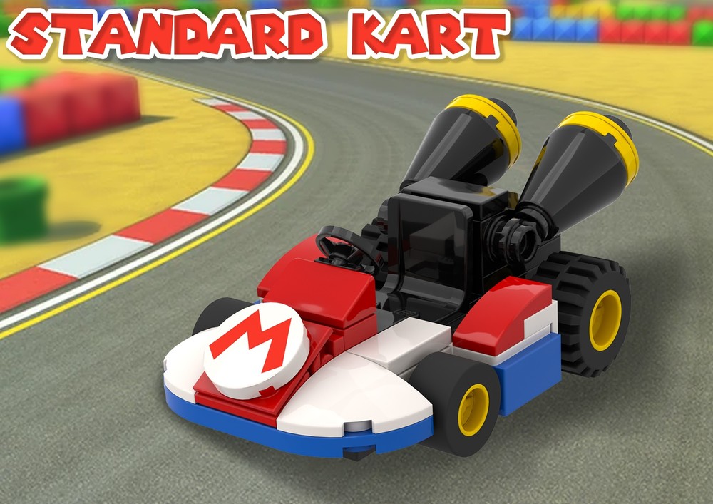 Lego Standard Kart (MK8) Minifigure Scale