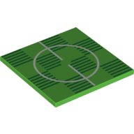 Lego Tile 6 x 6 with Soccer Field, Center Print