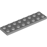 Lego Plate 2 x 8 / Light Bluish Gray