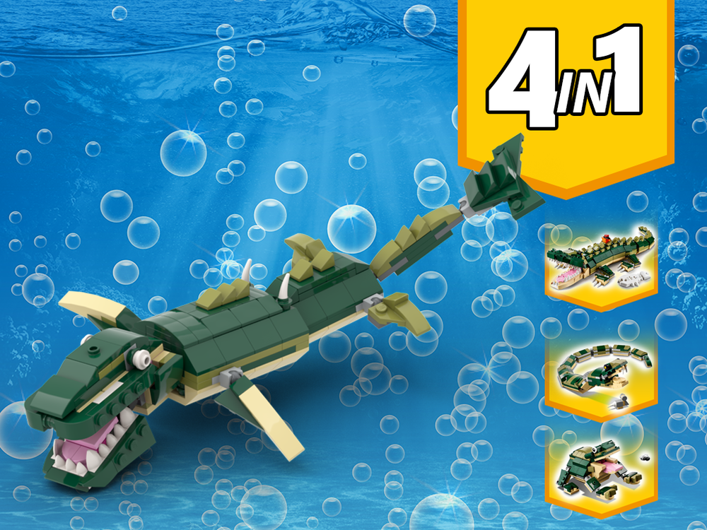 Lego 31121 Sea Dinosaur Mosasaur Alternative Build