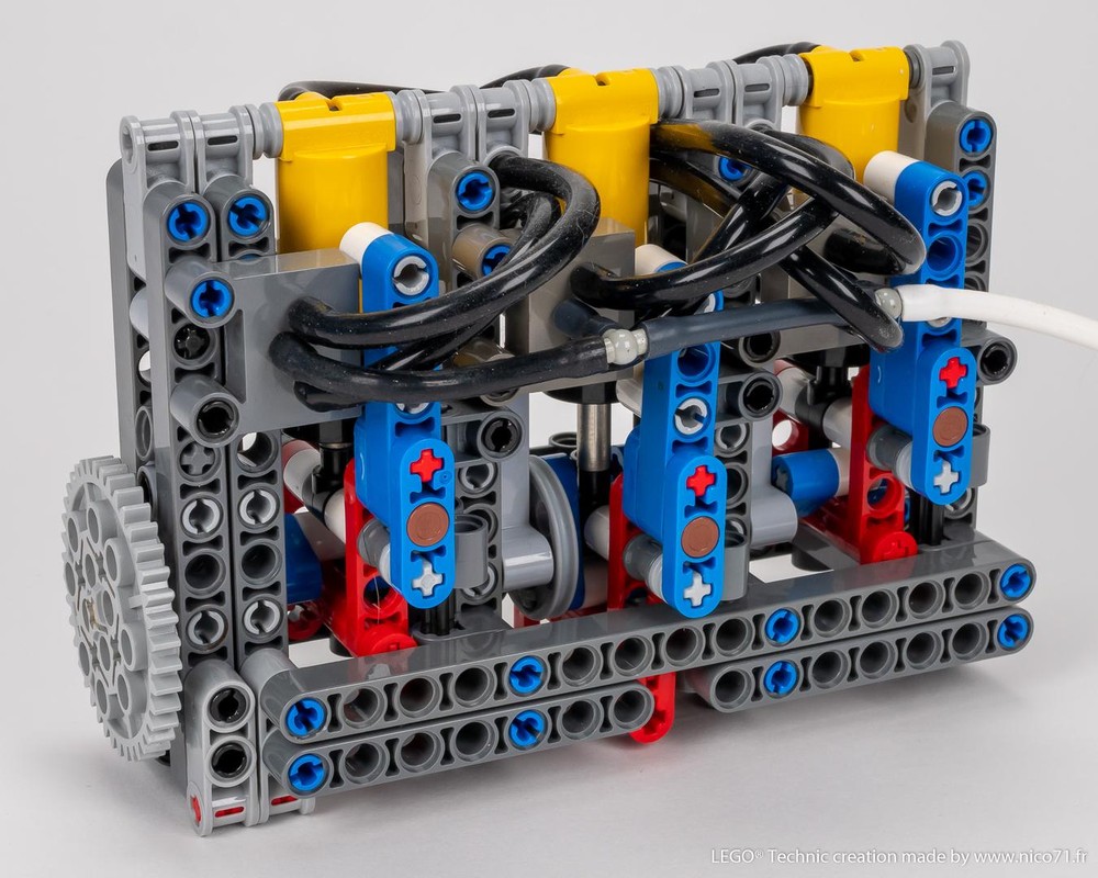 Lego 3-Cylinder Pneumatic Engine
