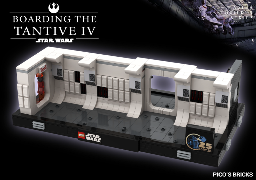 Lego Boarding The Tantive IV Diorama