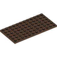 Lego Plate 6 x 12 / Brown