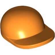 Lego Hat / Cap Short Curved Peak / Orange