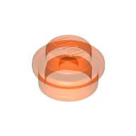 Lego Plate Round 1 x 1 with Solid Stud / Trans-Neon Orange