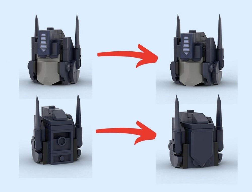 Lego Optimus's head MOD