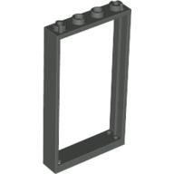 Lego Door Frame 1 x 4 x 6 Type 1 / Dark Gray