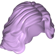 Lego Hair Mid-length with Side Part, Wavy / Lavender