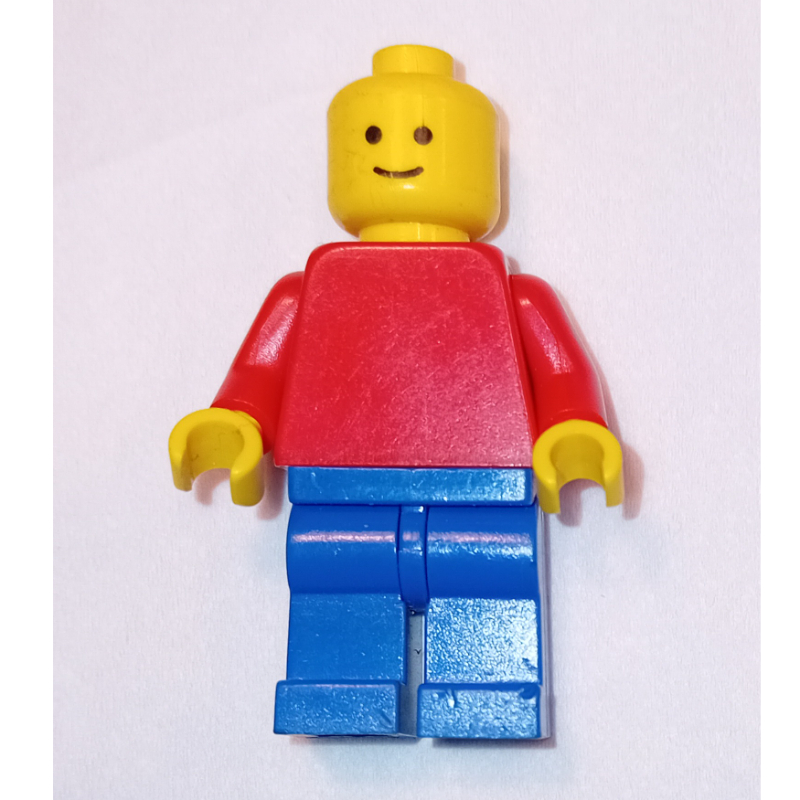 Lego Red Torso, Blue Legs, Standard Head (3626c)