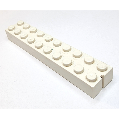 Lego Brick 2 x 10 without Bottom Tubes, 1 End Slot