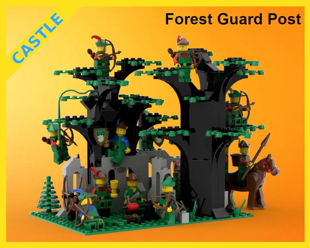 Lego Classic Castle Expansion - Forestmen - Forest Guard Post