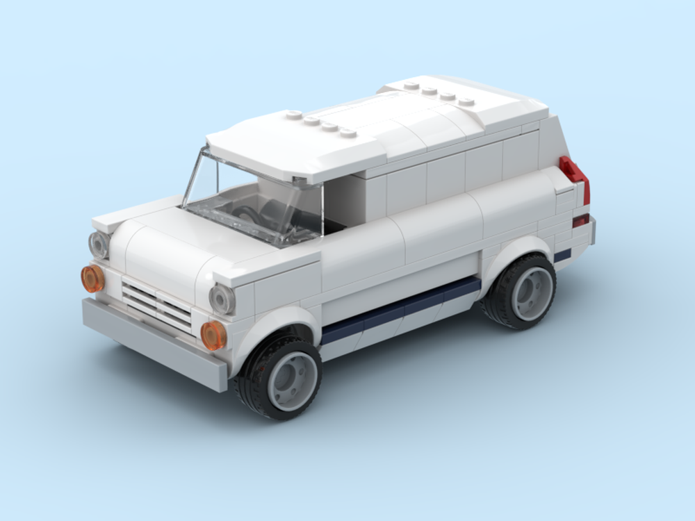 Lego 1969 Ford Transit Supervan I - 8 stud wide