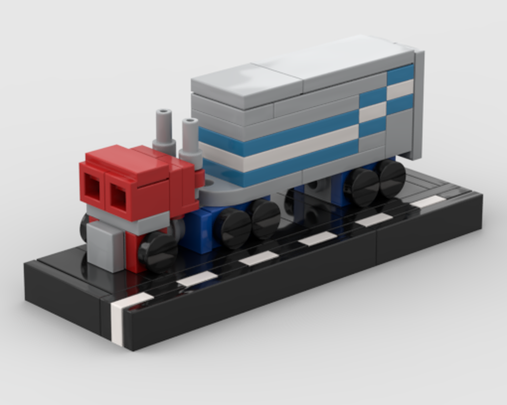 Lego Microscale Optimus Prime Road Diorama