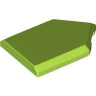 Lego Tile Special 2 x 3 Pentagonal / Lime