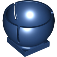 Lego Cylinder Hemisphere 2 x 2 Ball Turret Socket Base / Dark Blue